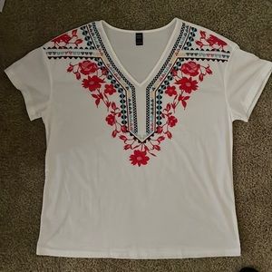 emery rose v-neck top
